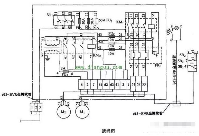 冷却塔接线图