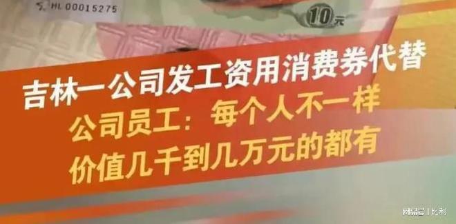 吉林某公司采用消费券代替工资引发争议